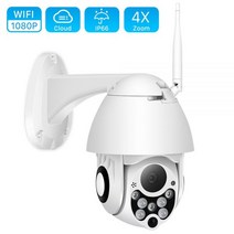 가게CCTV 강아지 홈캠 홈 실외 현관 문 농막 CCTV 1080P 2MP 무선 IP 카메라 와이파이 스피드 돔 PTZ 야외 IP66 양방향 오디오 IR 보안 감시 외관, 1080P 64G SD Card_AU 플러그 | 3.6
