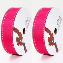 금비 골직스티치리본(25mm x 15m)1+1, 15m, S#24 마젠타(1+1)