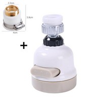 세탁기필터 연수기 세면대필터 싱크대 필터 비타민샤워 수도꼭지 샤워필터기 석회수 지하수 lucog rotatable faucet water filter for kitchen 욕실, 어댑터가 있는 필터