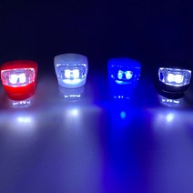 LED경광등 경광봉 신호봉 주차스토퍼 자전거 프론트 라이트 방수 실리콘 led 자전거 손전등 플래시 야간 라이딩 라이트 안전 경고 라이트 자전거 액세서리 54, 하얀, [01] White
