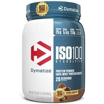 단백질 보충제 dymatize iso100 하이드롤라이즈드 프로틴 파우더 100 유장 분리 단백질 25g 단백질 5.5g bcaas 글루텐 프리 빠른 흡수 쉬운 소화 과일 자갈, 초콜릿