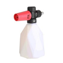 폼랜스 셀프세차 폼건VODOOL 500ml 고압 세차 폼 건 세탁기 스노우 랜스 비누 병 청소 도구 G1/4 퀵 릴리스, 01 Red