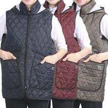 누빔 모자 조끼 앞치마 깔깔이 큰 두꺼운 기모 RM02, RM02 네이비L