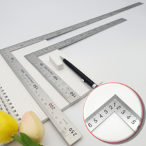 ㄱ쇠자 30cm 컷팅자 기역자 쇠자 방안자 철자 제도자, 50cm