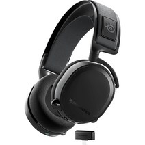 Steel Series 스틸시리즈 뉴 아크티스 노바 7 무선 블루투스 게이밍 헤드셋 Arctis Nova 7 for PC PS5 PS4 Switch 모바일, 검은색