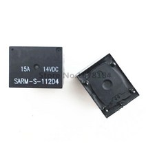 10 개/몫 SARM-S-112D4 14VDC 5 핀 15A14VDC 자동차 릴레이, 한개옵션0