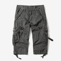 반바지 브랜드 남성캐주얼 여름 위장 면 카고 카모 숏팬츠 옴므 없이 벨트 드롭 배송