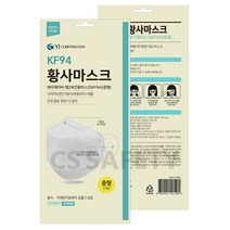KF94 중형 100매 와이제이씨 끈조절 황사 미세먼지 마스크, 단품, 단품