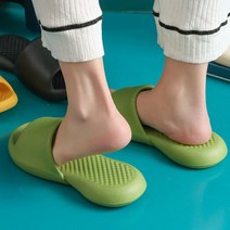푹시니 층간소음 실내화 거실화 푹신한 슬리퍼 사무실, 다크그린260