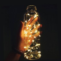 모던홀릭 와이어전구 LED 무드등, 와이어전구 리모컨+AA건전지타입 5M 화이트