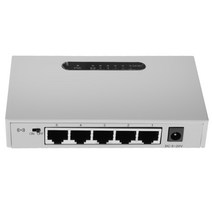 5 포트 10/100M 데스크탑 네트워크 스위치 고속 이더넷 스위치 LAN 어댑터, 120x68x22MM, 화이트, 알루미늄 합금