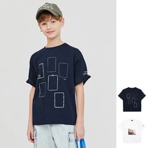 블루테일2 주니어 남아 반팔 티셔츠 2종 택 1(AXB1TS01NV AXB1TS02WT)