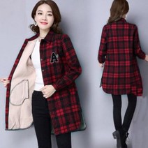 벨리타앤코 여성 기모 롱셔츠 체크 남방 겨울 캐주얼 가디건mbs61