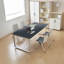 CH가구 사무실연수행사강의실회의용접이식식당포밍 테이블 회의실, H형 테이블(가림판별도)-연체리 1800(D)x600(w)x750(H)