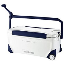 일본직송 시마노 낚시 쿨러박스 아이스박스 차박용, 25L 바퀴형ml, 화이트, 1개