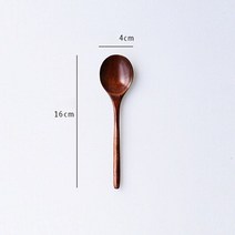 TS GLOBAL 나무 숟가락 주방 조리기구 커피 차 도구 수프 티스푼 케이터링 저녁 식사 식기 액세서리 1 개, 03 brown