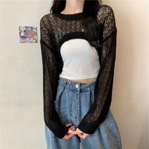할머니조끼 여성 여자 코바늘조끼 베스트 민소매 니트 레이스 여름 빈티지