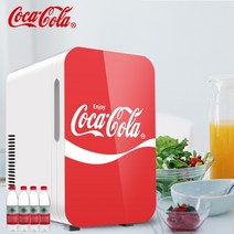 오베리굿 코카콜라 미니냉장고 미니음료수냉장고 1인용 초미니 6리터 8리터, 6리터 레드 코카콜라 가로