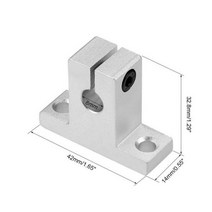 기계 부속 자재 베어링 스쿠류 커넥터 볼 밸브 샤프트 1 pcs 4 sk8 sk10 sk12 sk13 sk16 sk20 sk25 sk30 지원 선형 막대 cnc 라우터, 4pcs, SK8 8mm