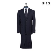 지이크 네이비 사이드 벤트 투 버튼 정장 슈트 (PEJAE2035_PEPAE2235)