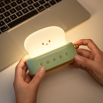 라이트테라피 취침등크리에이티브 USB 충전 및 디밍 테이블 램프 따뜻한 조명 침실 침대 머리맡 타이머, 03 green