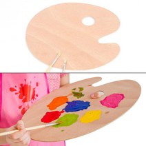 미술학원 미술 준비물 우드 디자인 팔레트 물감 블랜딩 유화 그림그리기 색칠하기 수채화 그라데이션, 사각 - 대