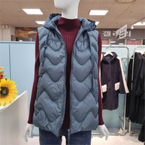 꼼빠니아 DP03 후드오리털베스트 CABW0-WIV900 390