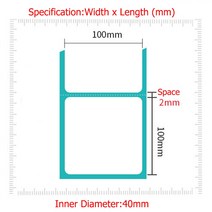 직접 열 이동식 빈 레이블 직사각형 자체 쓰기 가능한 바코드 슈퍼마켓 BPA 프린터 용 무료 스티커, 05 70x40mm 500PCS