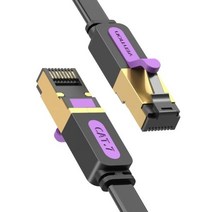 벤션 칼국수형 CAT7 FTP 초고속 랜선 랜케이블 ICAB, 10m, 1개