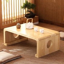 원목 다과상 전통 찻상 다도상 좌상 좌식 티테이블, 차림새, H. 110x55x30 원목색