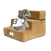 강아지런닝머신 고양이런닝머신애완 동물 계단 3 단계 개 분리형 플란넬 작은 고양이 등반 사다리 개집 램, 04 C