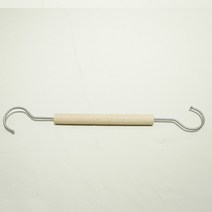 옷가게 의류매장 옷걸이 행거 원목 S자형 코트 다양한 스타일 고리 더블후크, 공식 표준, 37cm 실버 더블 후크 (5팩)