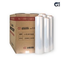 신흥산업 25MIC 280M 4롤 스트레치필름 공업용랩