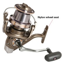 대형 멀리 던져 낚시 릴 대형 ct 9000-12000 시리즈 간격 없음 구조 금속 베벨 컵 민물 루어 휠 번, 나일론, 12000 시리즈