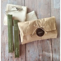 제로웨이스트/no plastic 치카푸 양치 키트/자연소재 칫솔 세트