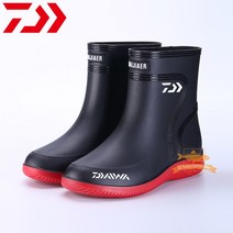 낚시복 Daiwa-낚시화 아웃도어 하이킹 피싱슈즈 남성용 미끄럼 방지 튼튼한 방수 플러스 벨벳 고무 장화, 05 43, 07 Picture Color 7