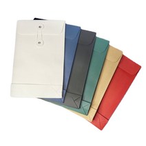 종이 끈 봉투 A5 페이퍼백 엽서 포토카드 포장용 봉투 컬러 무지 노루지, 세로검은색1P