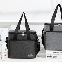 대용량 쿨러백 음식가방 시원한가방 보냉백 보냉가방 아이스백, 그레이