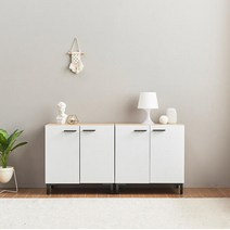 아트박스/히트디자인 1200 도어 다용도수납장 C3373, 그레이