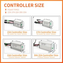 Ebike KT 컨트롤러 및 LCD 디스플레이 허브 모터 전기 자전거 부품 36V 250W-1500W, 02 SM WP Plug_03 LCD5_05 35A