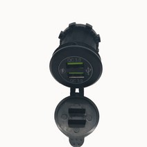 12V-24V USB 콘센트 듀얼 자동차 충전기 방수 소켓 전원 어댑터 5V 선박 보트 ATV 전화 태블릿 GPS 디지털, 한개옵션0