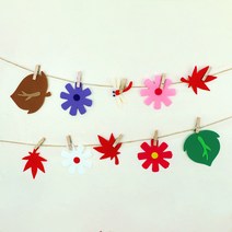 가을 코스모스 가랜드 만들기 /DIY 환경판 꾸미기