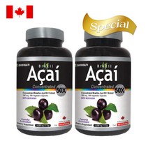 (2팩 할인세트) 브라질 아사이7 아사이베리 프리미엄 50배농축 200mg 200정 식물성 캡슐 AC16