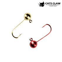 캣츠크로우 무미늘 지그헤드 송어 산천어 볼락 루어바늘 305 마이크로지그, GOLD (12pcs), 1/128oz