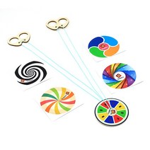 원형 회오리 착시팽이 끈팽이(5인세트)