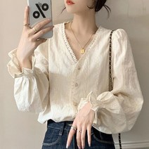 이지핏 여성 오피스룩 소매 프릴 루즈핏 클래식 블라우스 여성상의 블라우스 플라워블라우스 잔꽃블라우스 차르르블라우스 쉬폰블라우스 봄옷 프릴블라우스 패션의류 러블리블라우스 벌룬소매