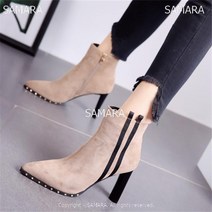 Qterra(특허브랜드) 여성 앵글부츠 부츠 부티 킬힐 부티힐 겨울 앵클