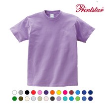 프린트스타 17수 무지 반팔 라운드 티셔츠 오버핏 루즈핏 (26컬러)