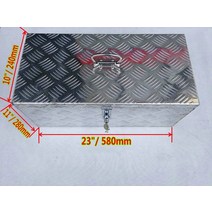 화물차 공구 함 박스 23x11x10 알루미늄 픽업 트럭 트렁크 베드 캠퍼 도구 상자 보관 t-lock with key underbody 픽업 580mmx280mmx240mm, 협력사