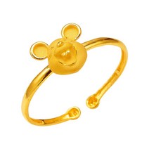 한국금다이아몬드 아기 순금 돌팔찌 웃음 미키쥐 24K 7.5g 100일 선물